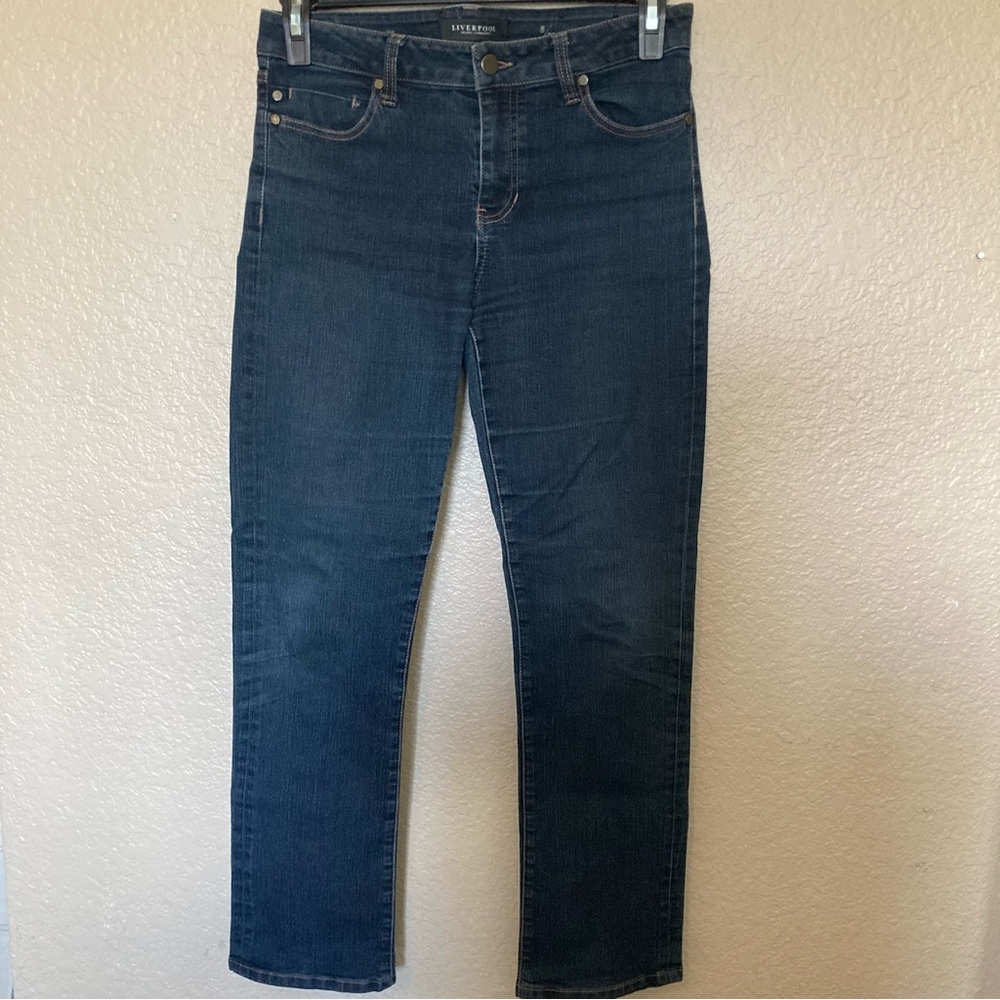 Liverpool Jeans Company Men's Straight Jeans in Deep Blue